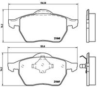 Brake pads P 85 039 BREMBO for VW FORD SEAT