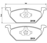 Brake pads P 85 041 BREMBO for SEAT VW AUDI SKODA STREETSCOOTER