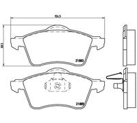 Brembo Brake Pad Set Front With Anti-Squeak Plate Fits VW California Transporter