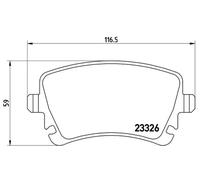 BREMBO P 85 064 Brake pad set