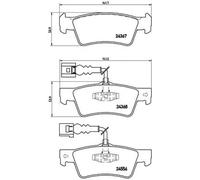 BREMBO P 85 068 Brake pad set