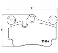 BREMBO P 85 070 Brake pad set