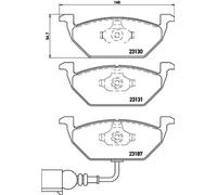Brake pads P 85 072 BREMBO for SEAT VW SKODA AUDI