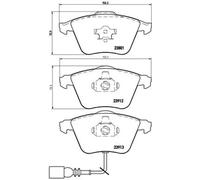 BREMBO P 85 079 Brake pad set