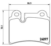 BRAKE PAD SET DISC BRAKE FOR VW TOUAREG/SUV AZZ/BKJ/BMX/BMV/BRJ 3.2L CATA 3.0L