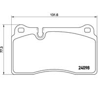 Brembo Brake Pad Set 8D332C562BA - Rear, fits Aston Martin DBS 5.2 (2018)