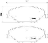 BREMBO P 85 121X Brake pad set