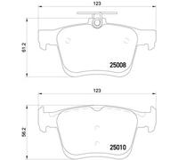 BREMBO P 85 125E Brake pad set