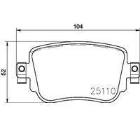 Brake Pads Set P85140 Rear Genuine Brembo 2Q0698451A 5Q0698451AL 7N0698451A