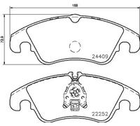 Brake pads P 85 145 BREMBO for AUDI A7 Sportback A6 C7 A6 C7 Avant Q5