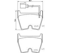 BREMBO P 85 152X Brake pad set