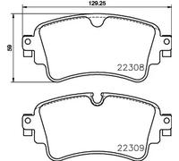 Brembo P 85 154 - Brake pad - Rear