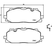Brake Pads Set P85165X Front Genuine Brembo 4K0698151 4K0698151AA 4K0698151C