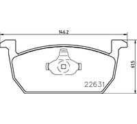 BREMBO P85167 Brake Pad Set Front Fits Audi A1 A1 Allstreet Seat Arona Skoda VW