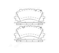 Brake pads P 85 170 BREMBO for AUDI VW