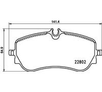 Brake pads P 85 172 BREMBO for VW MAN