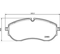 BREMBO P 85 179 Brake pad set