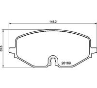 Brake Pads Set Front P85182 Brembo 5WA698151Q 5WA698151P 2614210 5WA698151