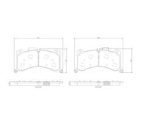 Brake pads P 85 183 BREMBO for AUDI E-TRON E-TRON Sportback Q8 E-TRON Sportback