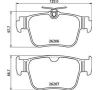 BREMBO P85184 Brake Pad Set For Disc Brake Rear Fits Audi Cupra Seat Skoda VW