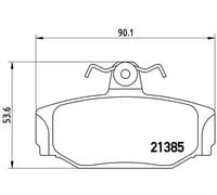 Brake pads P 86 009 BREMBO for VOLVO 740 760 740 Kombi 760 Kombi 940 940 Kombi