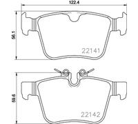 BREMBO P 86 029 Brake pad set