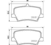 BREMBO P 86 032 Brake pad set