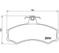 BREMBO P A6 024 Brake pad set
