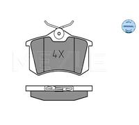 MEYLE 025 209 6117 Brake pad set