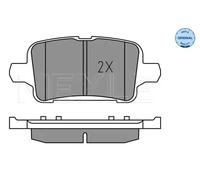 Brake pads Rear Axle 025 221 2917 MEYLE for OPEL ASTRA K ASTRA K Sports Tourer