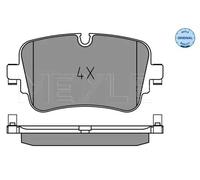 Brake pads Rear Axle 025 223 0717 MEYLE for AUDI VW
