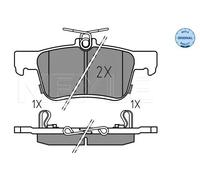 BRAKE PAD SET DISC BRAKE 025 224 2915 FOR HONDA CIVIC/X/Hatchback P10A4 1.0L