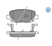 MEYLE 025 224 4918 Brake pad set