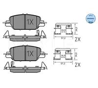 BRAKE PAD SET DISC BRAKE 025 228 5216 FOR HONDA K24W9 2.4L LFB177LFB1 2.0L 4cyl