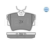 MEYLE 025 232 2416/W Brake Pads Set Rear for VW Transporter
