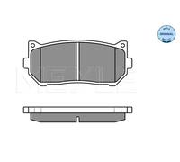 Meyle Brake Pad Set 025 234 5513/W with Anti-Squeak Plate Rear Axle