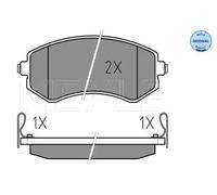 MEYLE 025 235 0216/W Brake pad set