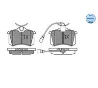 MEYLE 025 235 5417/W Brake pad set