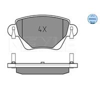 Brake pads Rear Axle 025 235 5717 MEYLE for JAGUAR FORD RENAULT