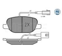 Brake pads Rear Axle 025 238 1118/PD MEYLE for ALFA ROMEO GIULIETTA