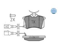 Brake pads Rear Axle 025 238 2317/W MEYLE for SKODA VW SEAT