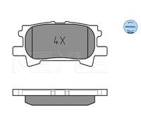 MEYLE 025 239 6715 Brake pad set