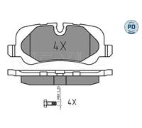 MEYLE 025 241 9217/PD Brake pad set