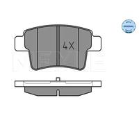 Brake pads Rear Axle 025 245 4016 MEYLE for CITROËN C4 PICASSO I MPV