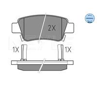 MEYLE 025 246 3516/W Brake pad set