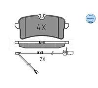 MEYLE 025 246 4317 Brake pad set