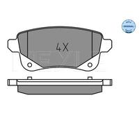 Brake pads Rear Axle 025 248 2016 MEYLE for RENAULT ESPACE V TALISMAN SCÉNIC IV
