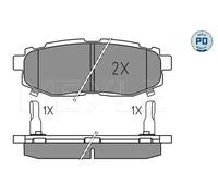 MEYLE 025 248 5416/PD Brake pad set