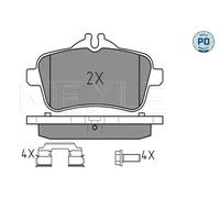 MEYLE 025 252 1516/PD Brake pad set