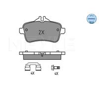 Brake pads Rear Axle 025 252 1618 MEYLE for MERCEDES-BENZ M-CLASS GLE Coupe GLE